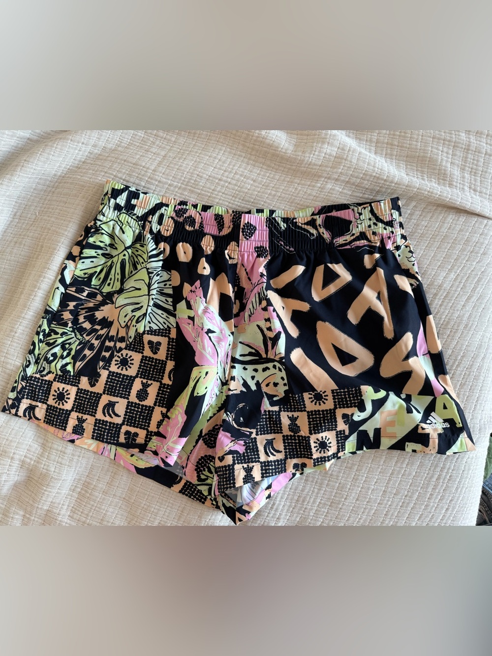 NWT Farm Rio x adidas Primegreen Print Shorts
